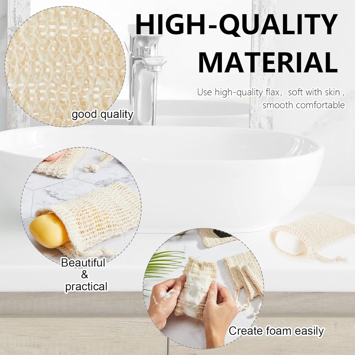 Paquete de 50 bolsas exfoliantes para jabón Cunhill 14x9 cm