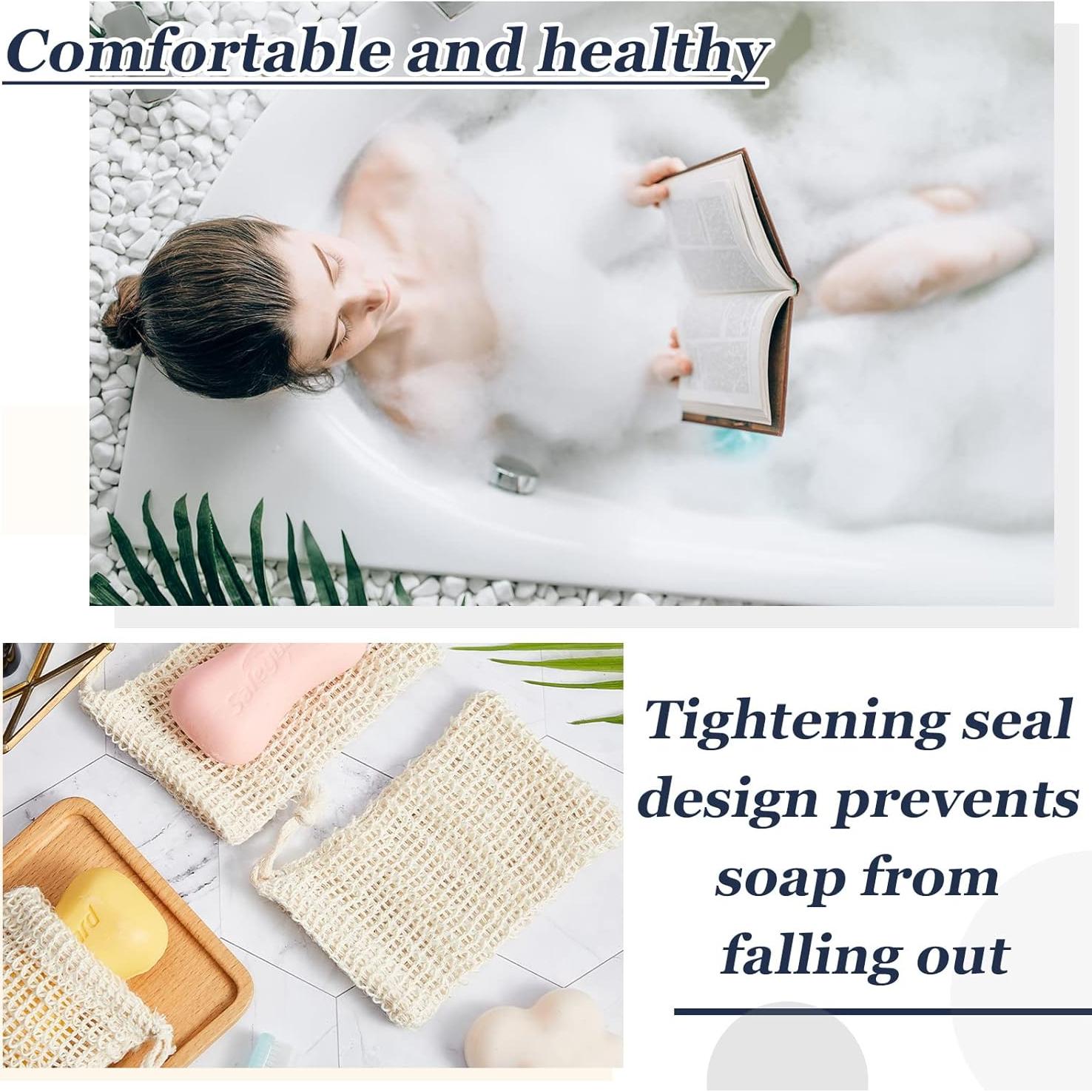 Paquete de 50 bolsas exfoliantes para jabón Cunhill 14x9 cm