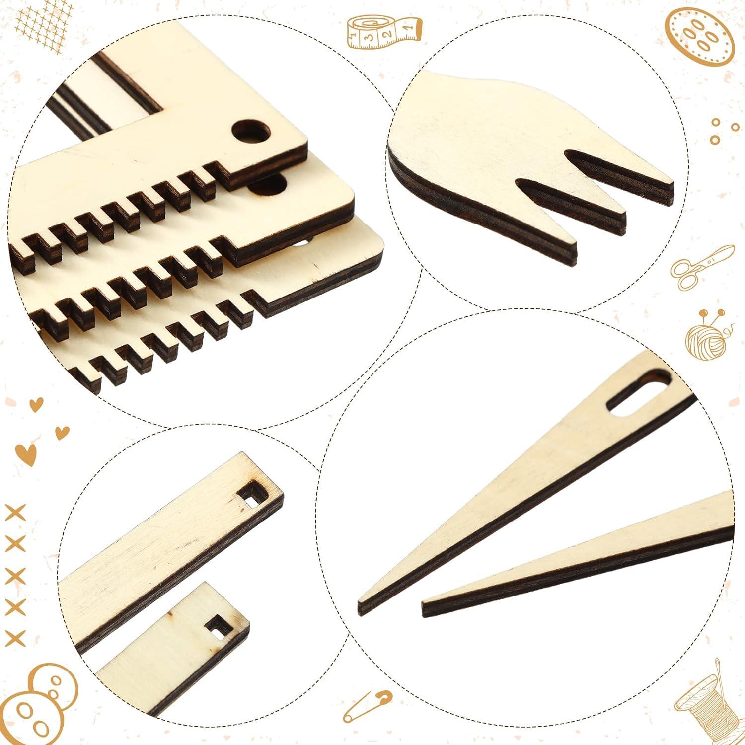 Kit de Telar Rectangular Thyle 6 Juegos Madera 13.5x19.8cm y 20.1x30cm