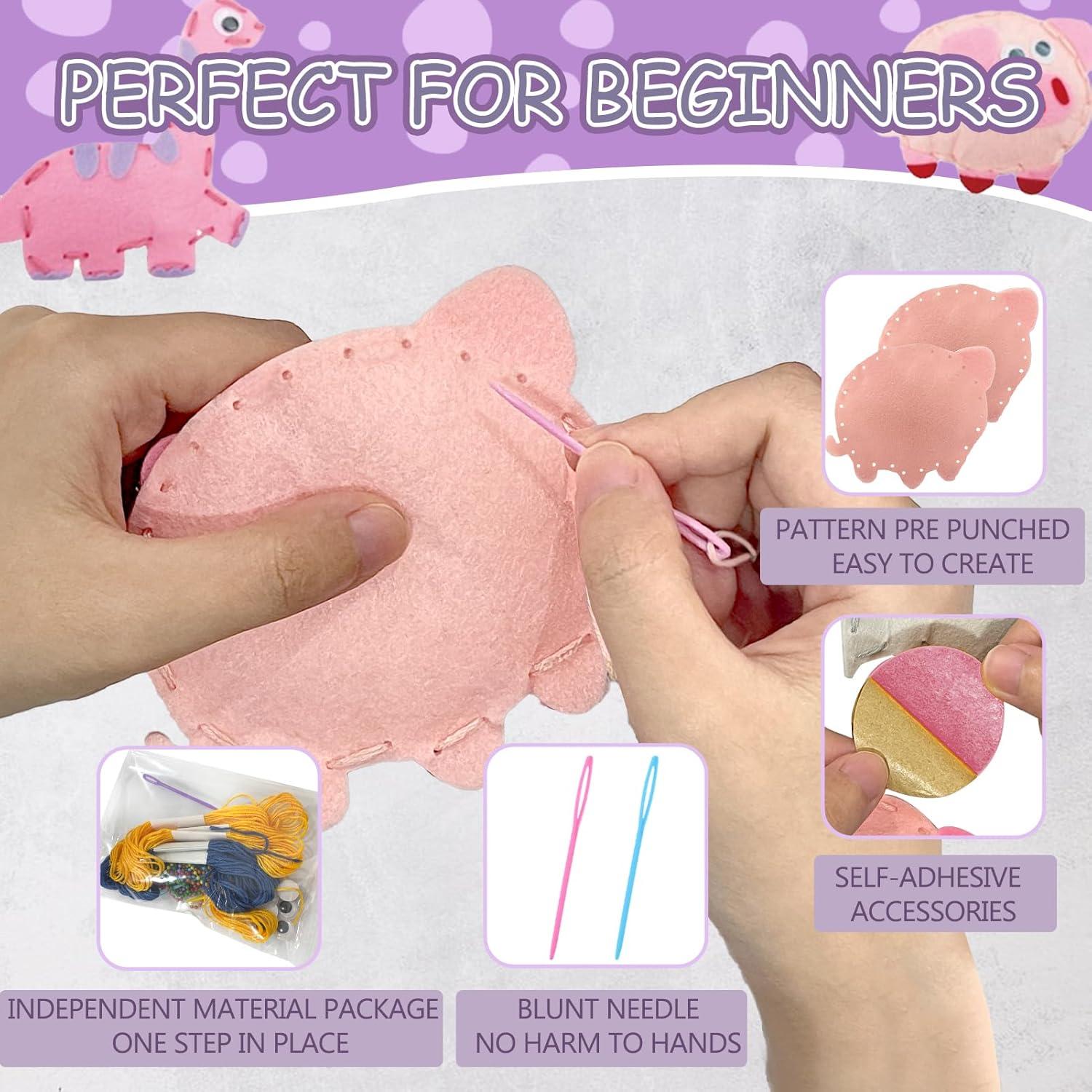 Kit de Costura para Niños AzReference - 8 Animales de Peluche