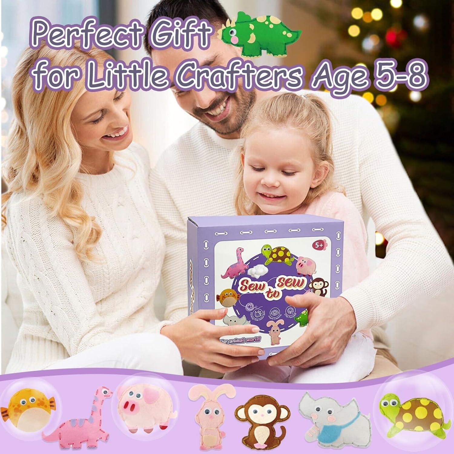 Kit de Costura para Niños AzReference - 8 Animales de Peluche