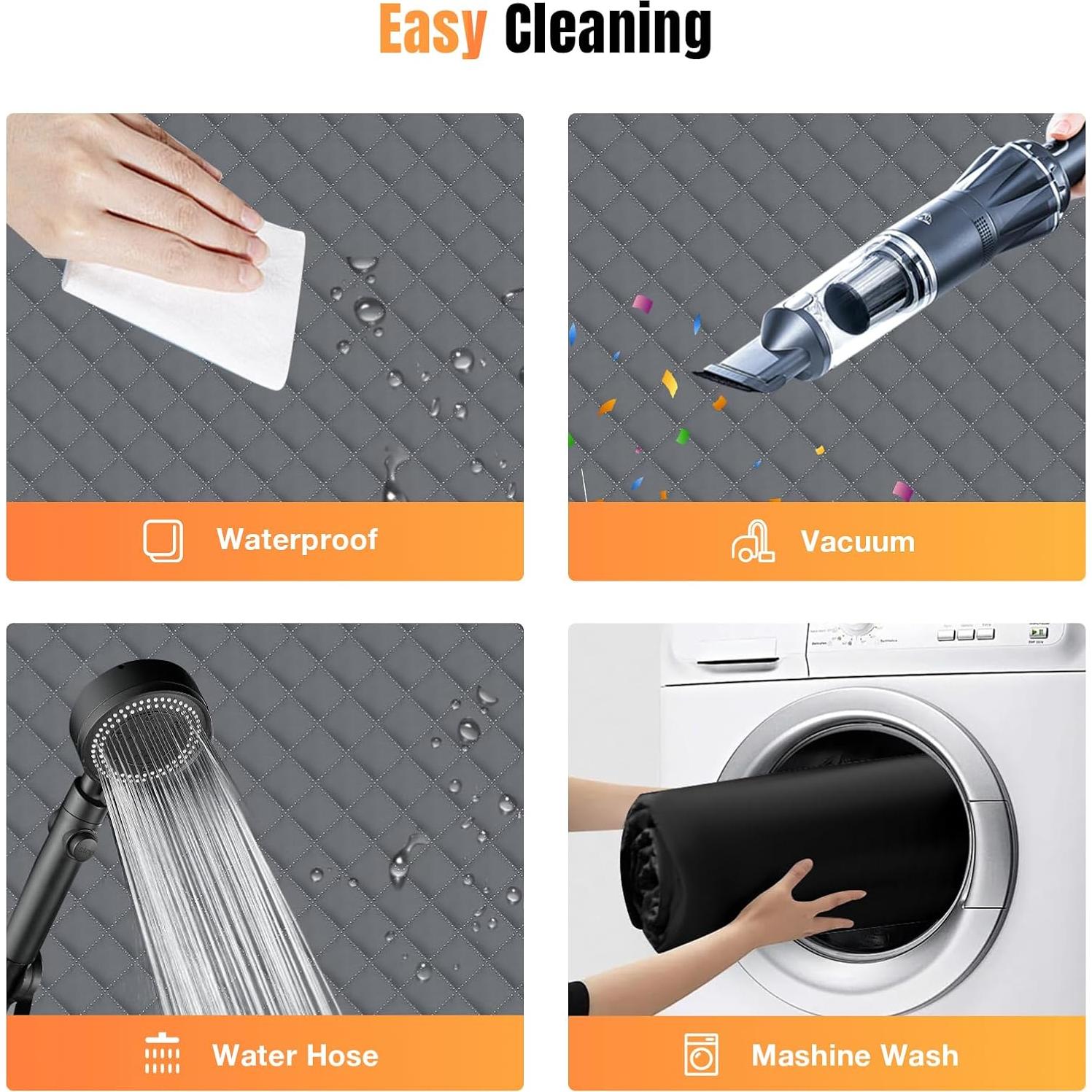 Funda de Asiento Trasero para Perros LekeSpring Gris Universal