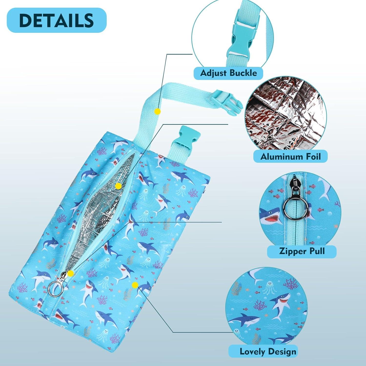 Bolsa de Snack Aislada Maplerich JBK Tiburón Azul 5L