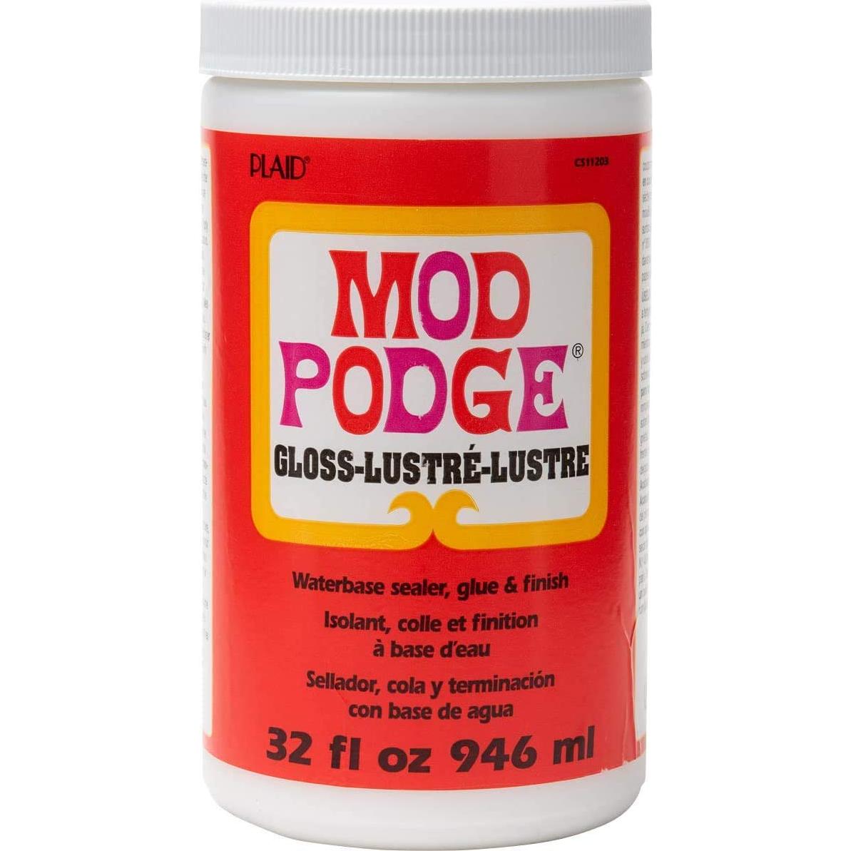 Mod Podge 32 oz Brillante Sellador y Pegamento Pixiss