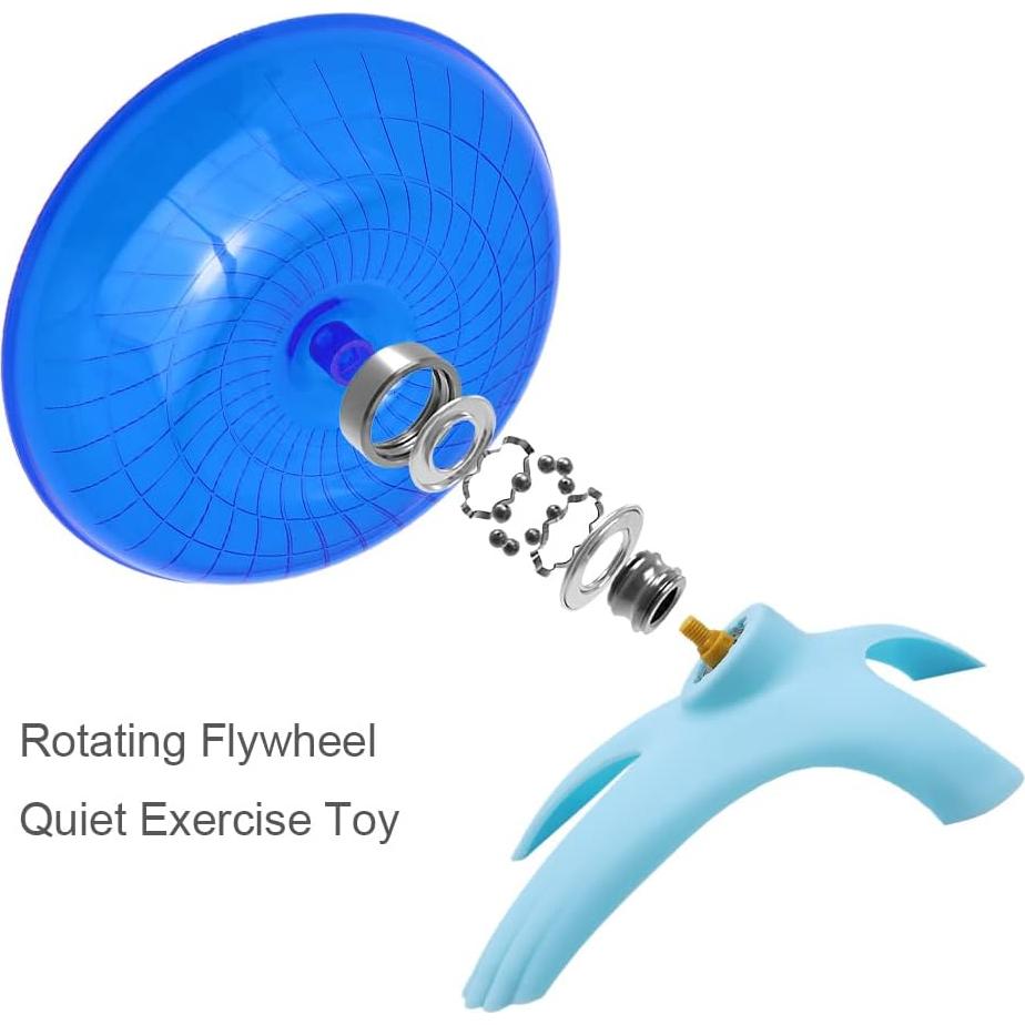 Rueda de Ejercicio para Hámster Litewood 18cm Azul Silenciosa