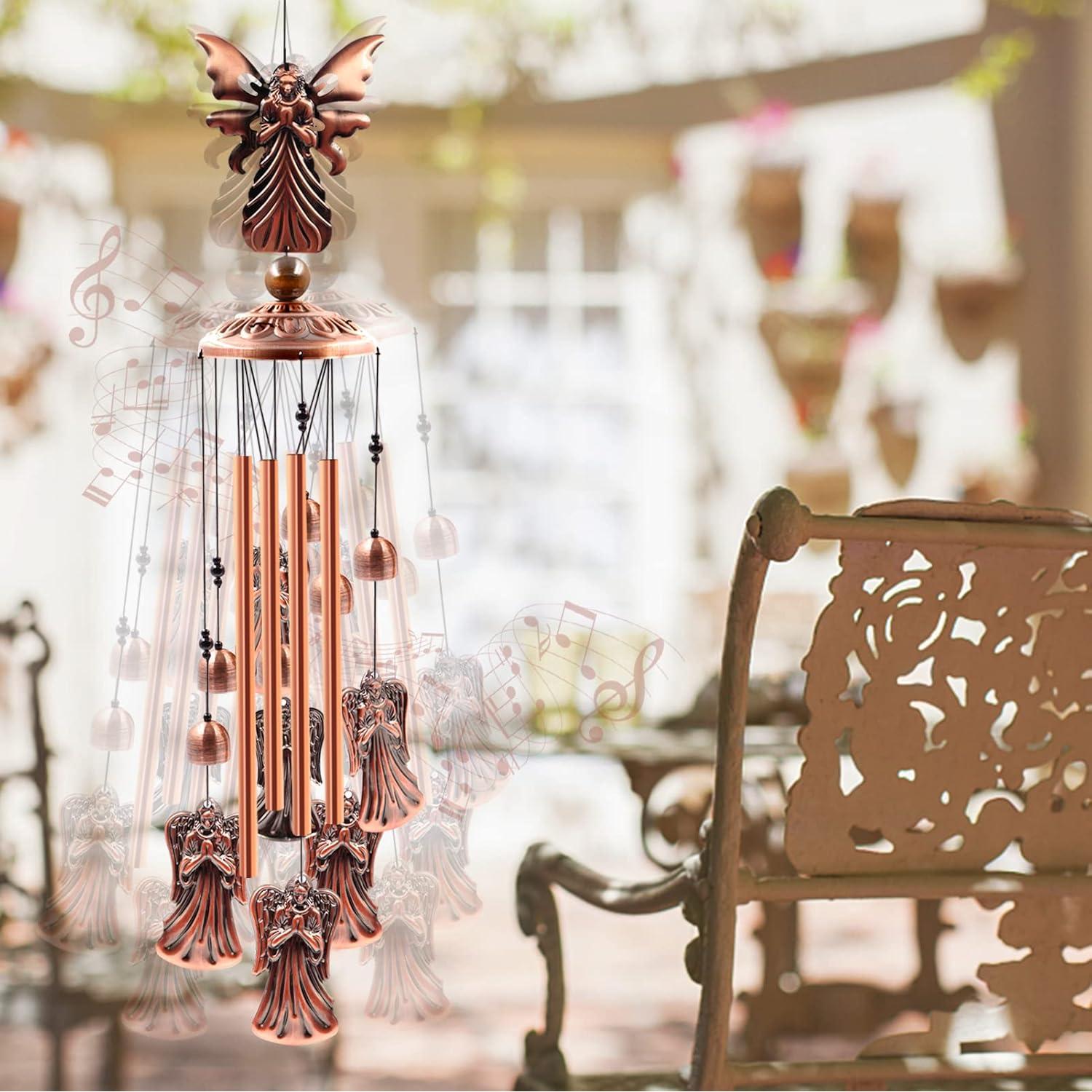 Campana de Viento de Aluminio Ukulork Ángel 85 cm