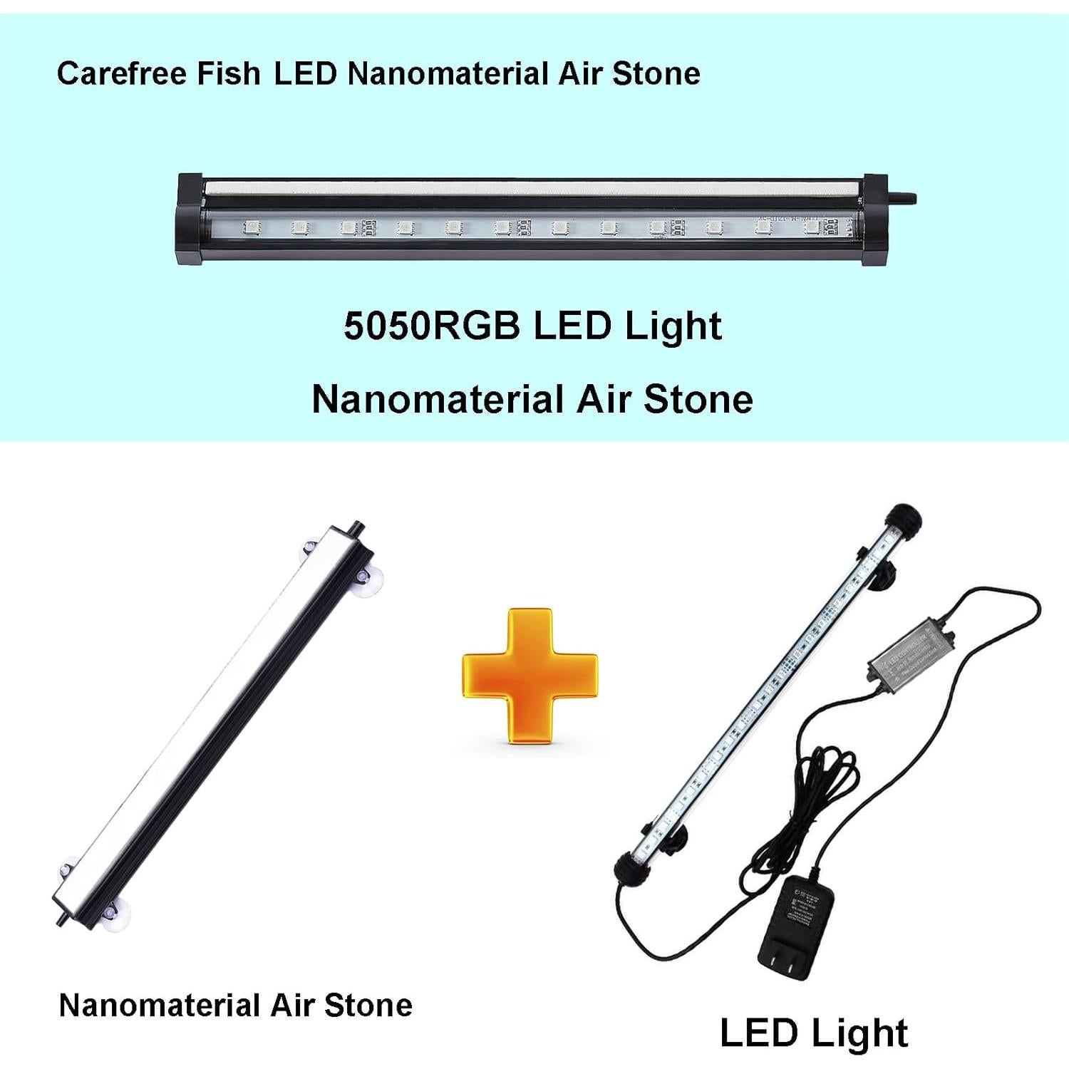 Acuario de Peces Carefree 10.16 cm Tira de Aire RGB IP68