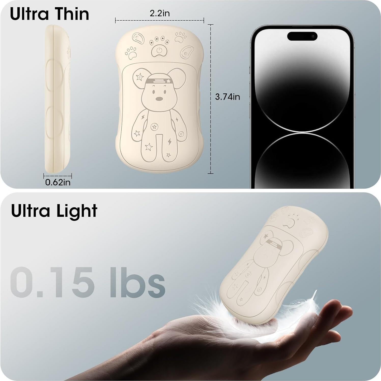 Calentadores de Manos Recargables WXX A22 6000mAh Doble Cara