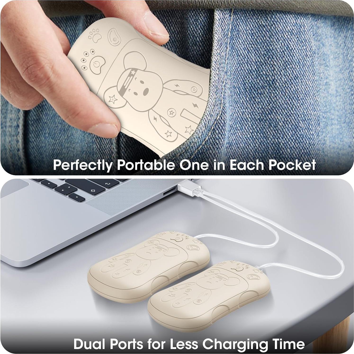 Calentadores de Manos Recargables WXX A22 6000mAh Doble Cara