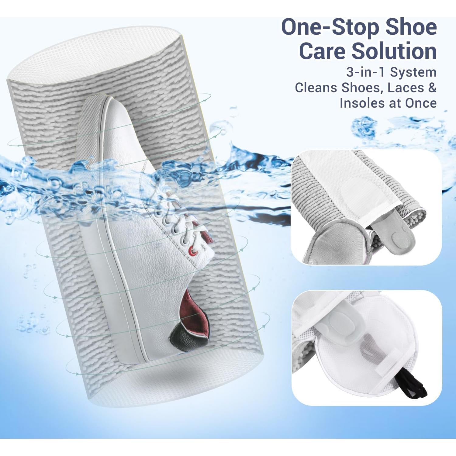 Bolsa de Lavado de Zapatos Teletrogy 7.4L Reutilizable Gris