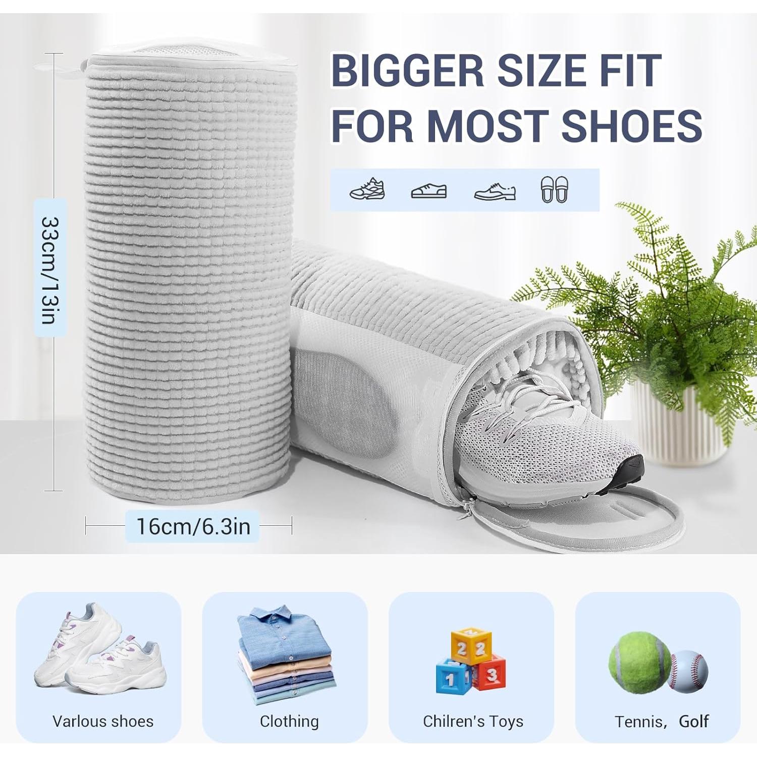 Bolsa de Lavado de Zapatos Teletrogy 7.4L Reutilizable Gris