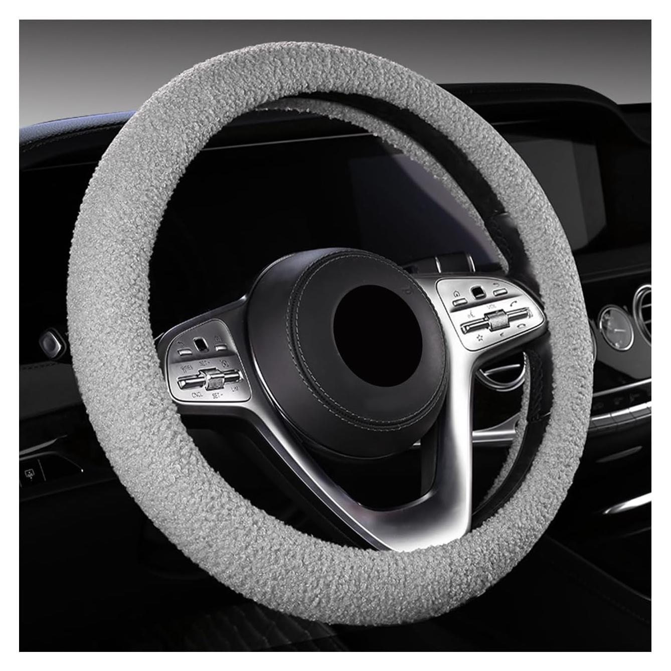 Cubierta de Volante Peluda KVAEY 39.37-40.64 cm Gris