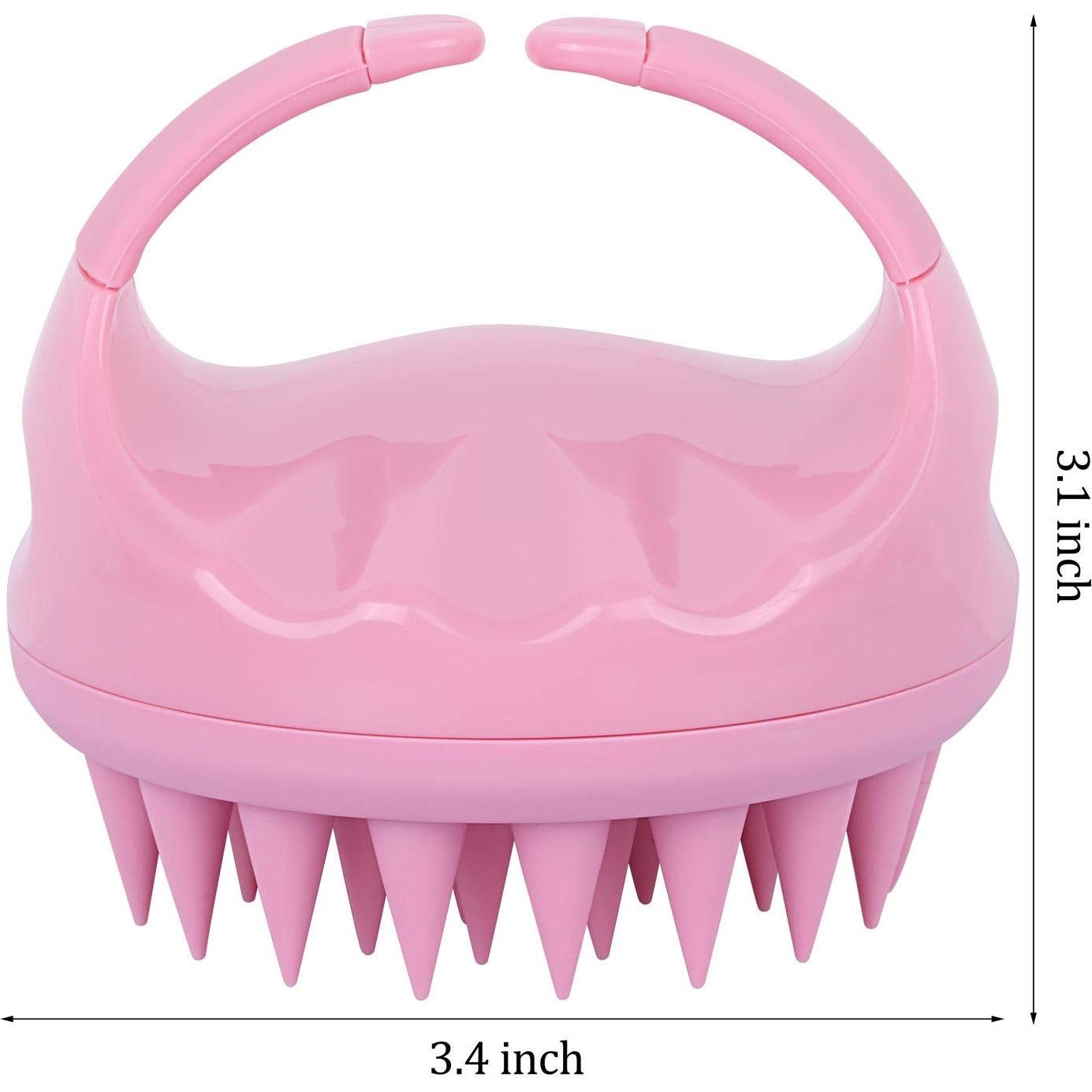 Cepillo de Champú Exfoliante BTYMS - 3 Pcs Silicona Multicolor