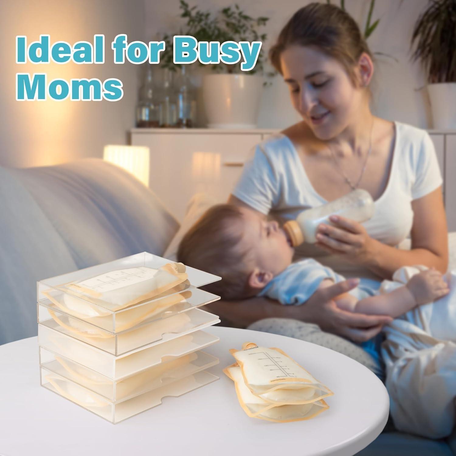 Congelador Plano para Leche Materna Baby Noah 2 Piezas 170ml