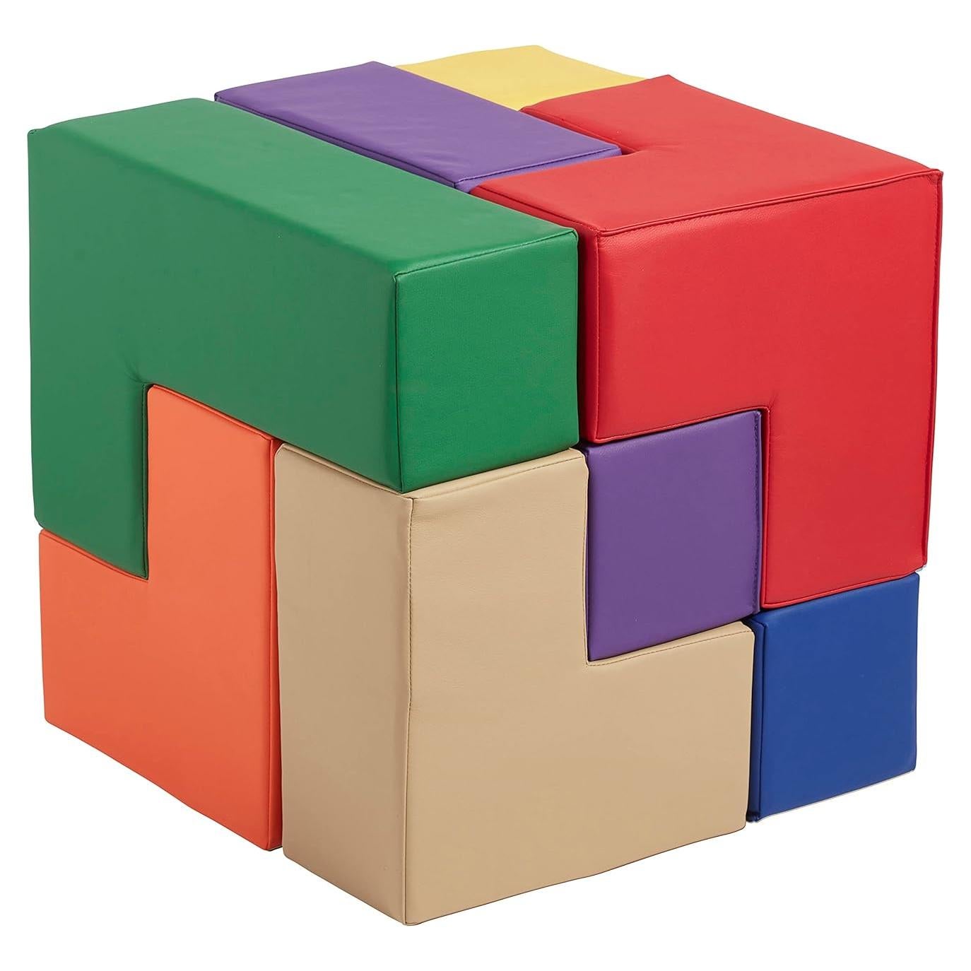 Bloques de Construcción de Espuma ECR4Kids SoftZone 7 Piezas