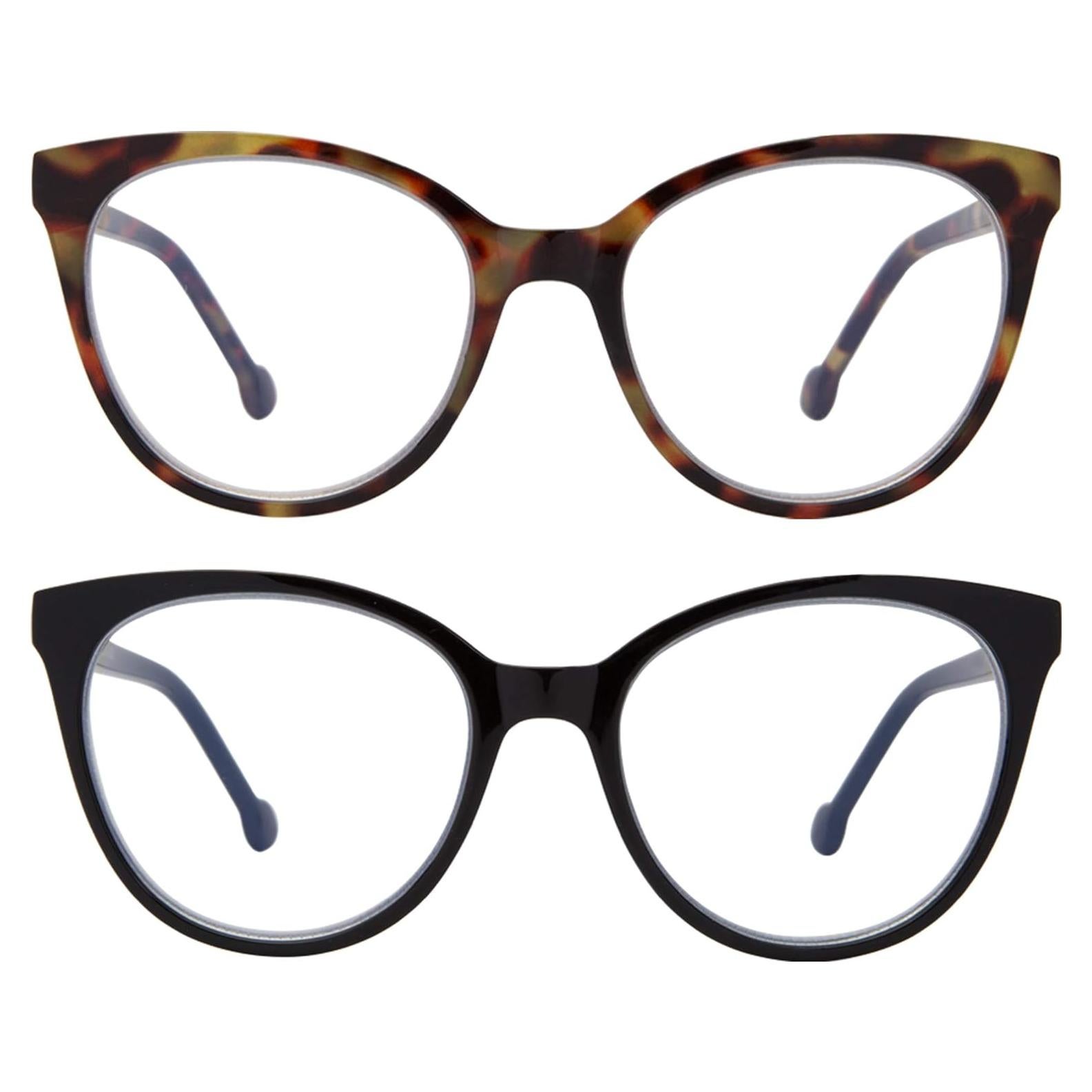 Gafas de bloqueo de luz azul Madison Avenue 2 Pack - Estilo Gato
