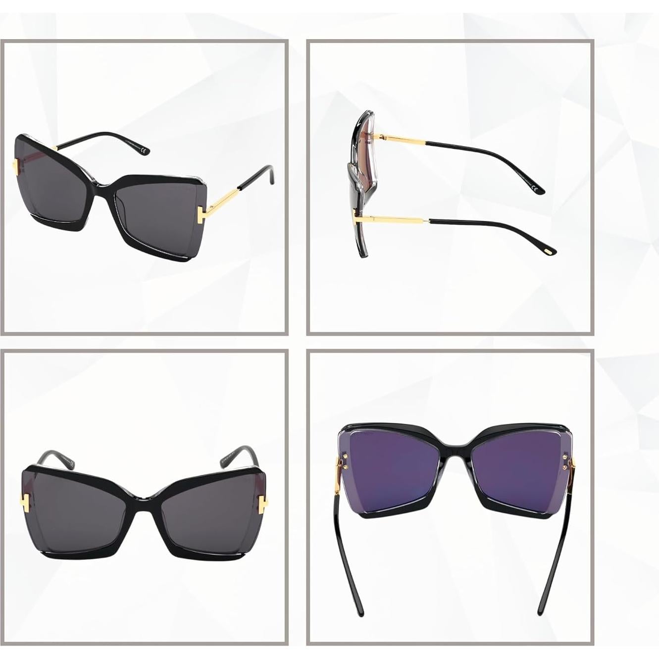 Gafas de sol cuadradas Tom Ford FT0766 Gia para mujeres con kit