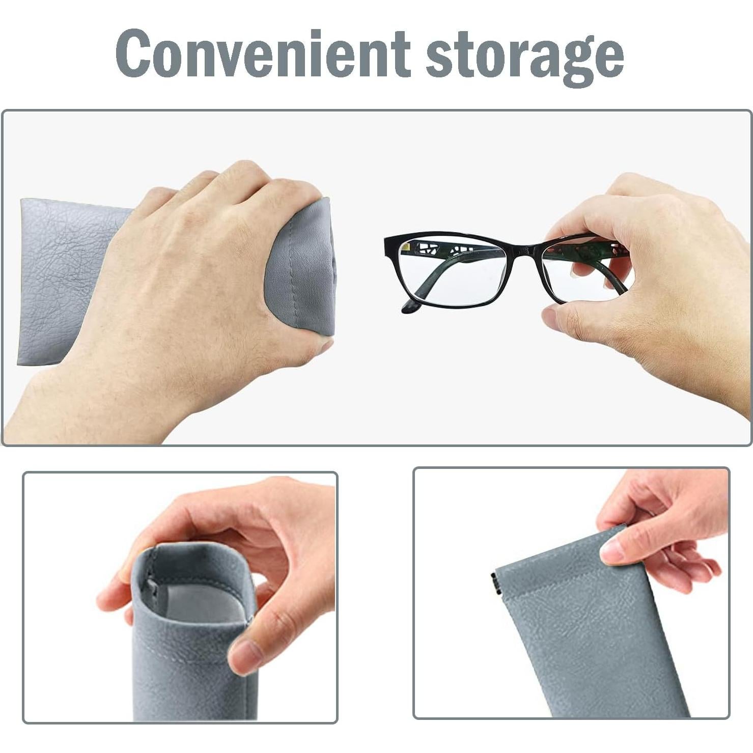 UDEE Soft Glasses Sunglasses Case Portable, Eyeglasses Case For Women Men