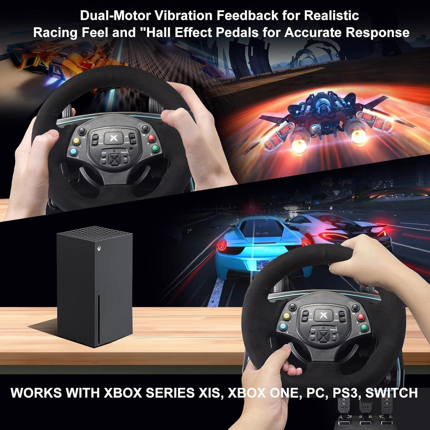 Volante de Juego DOYO 1080° con Pedales y Cambiador para PC/PS4/Xbox