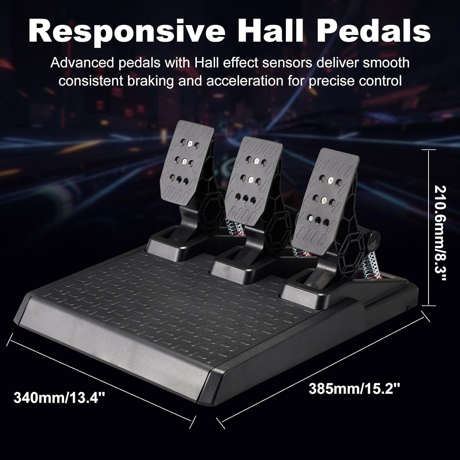 Volante de Juego DOYO 1080° con Pedales y Cambiador para PC/PS4/Xbox