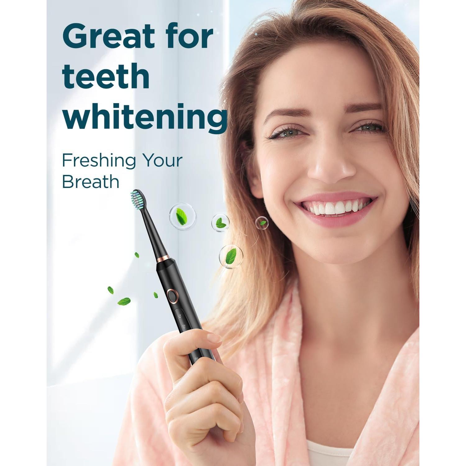 Cepillo de Dientes Eléctrico Sonic Rtauys M5 Recargable Negro