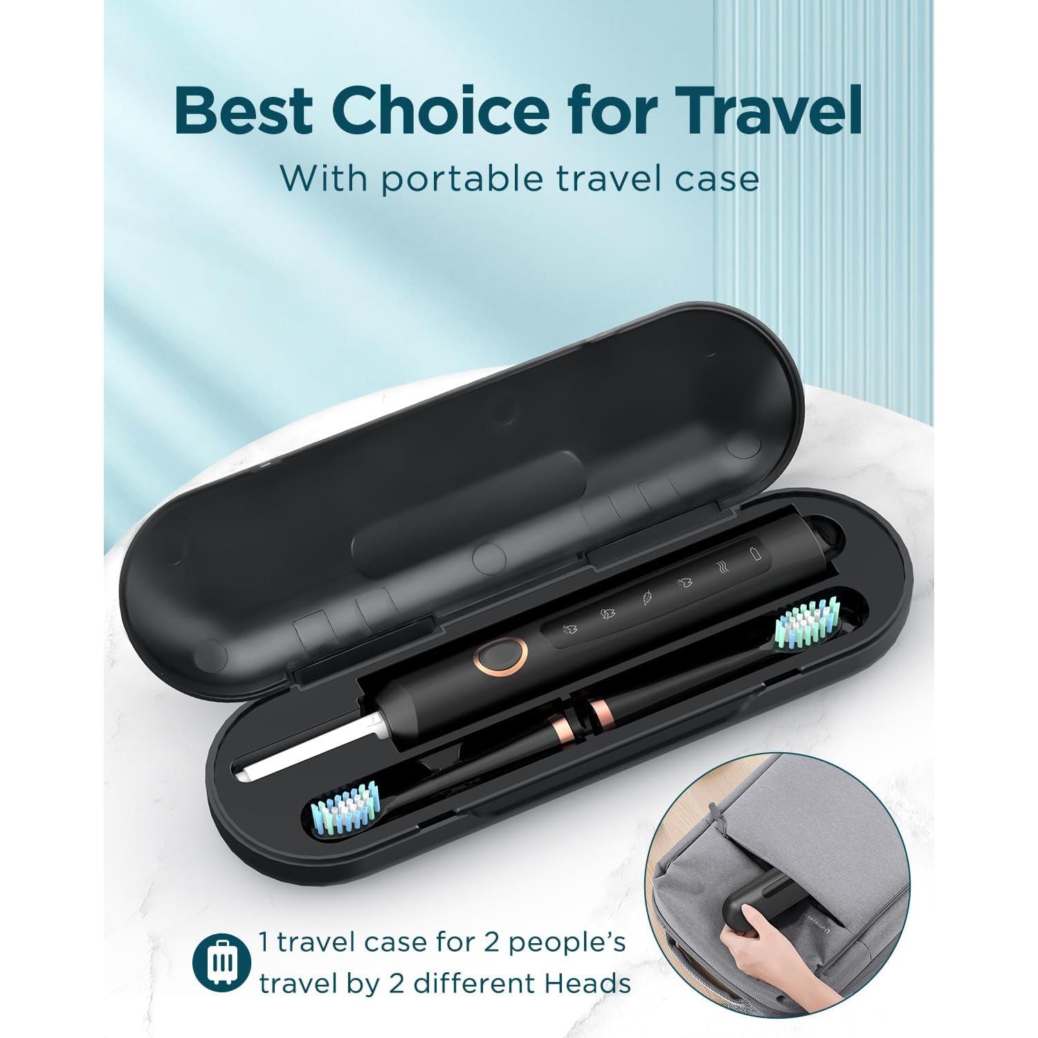 Cepillo de Dientes Eléctrico Sonic Rtauys M5 Recargable Negro