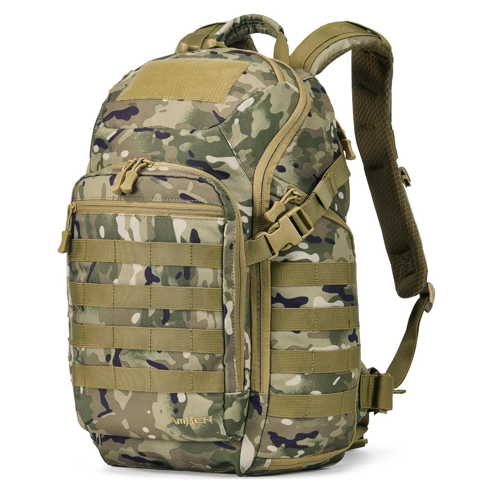 Mochila Táctica Militar AMHEH 32L Resistente para Portátil 17" Camo