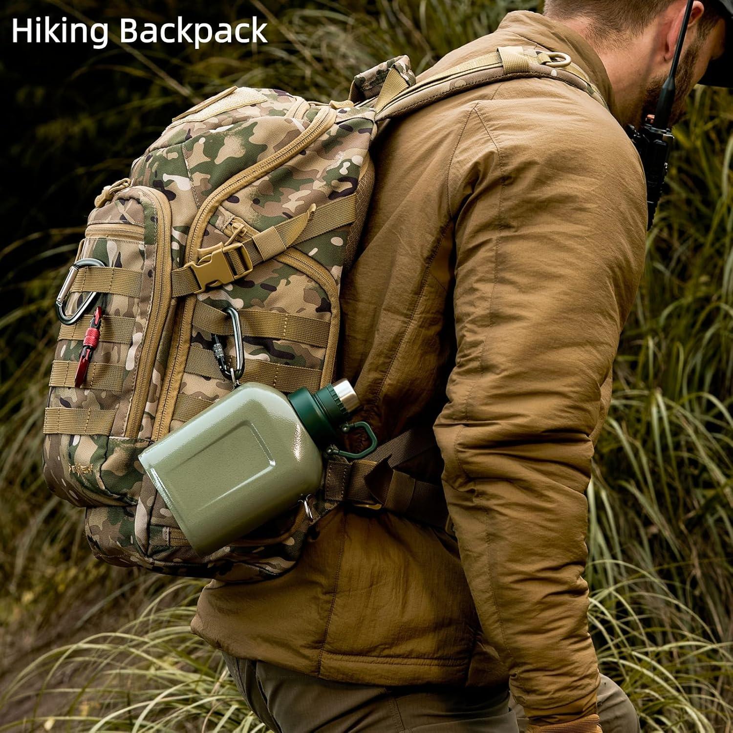 Mochila Táctica Militar AMHEH 32L Resistente para Portátil 17" Camo