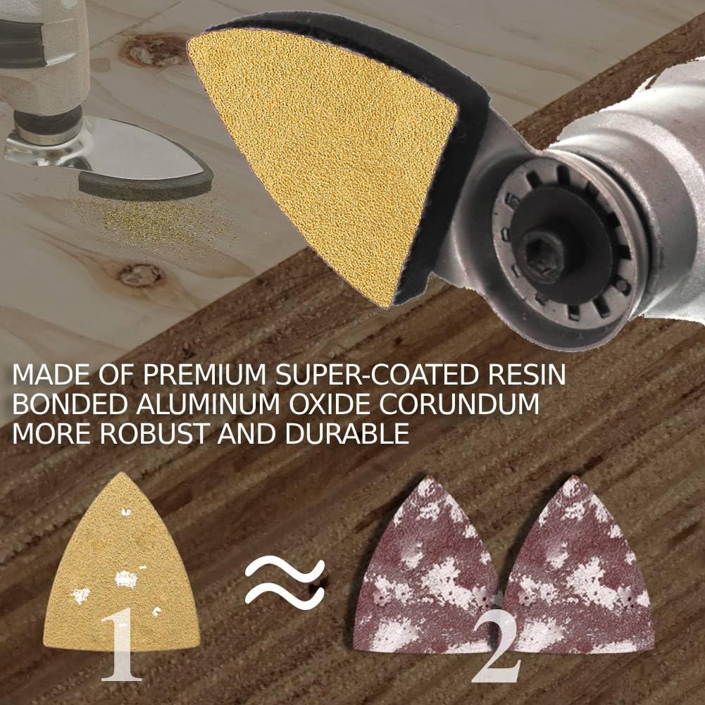 Kit de Almohadillas de Lijado Gulrear 72PCS para Herramientas Oscilantes