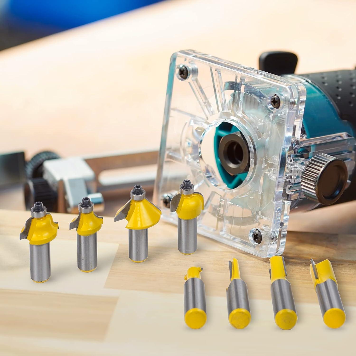 Juego de Brocas para Router BAIDETS 12 Piezas 1/2" Vástago