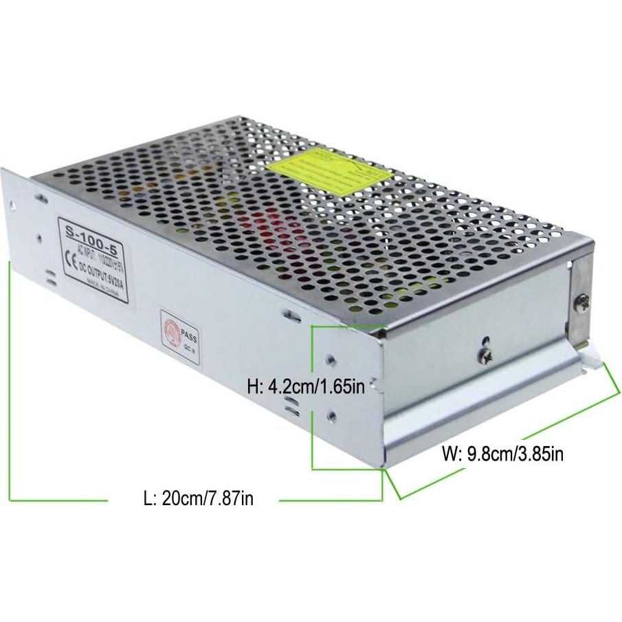 Adaptador de Fuente de Poder ALITOVE 5V 20A AC a DC 100W