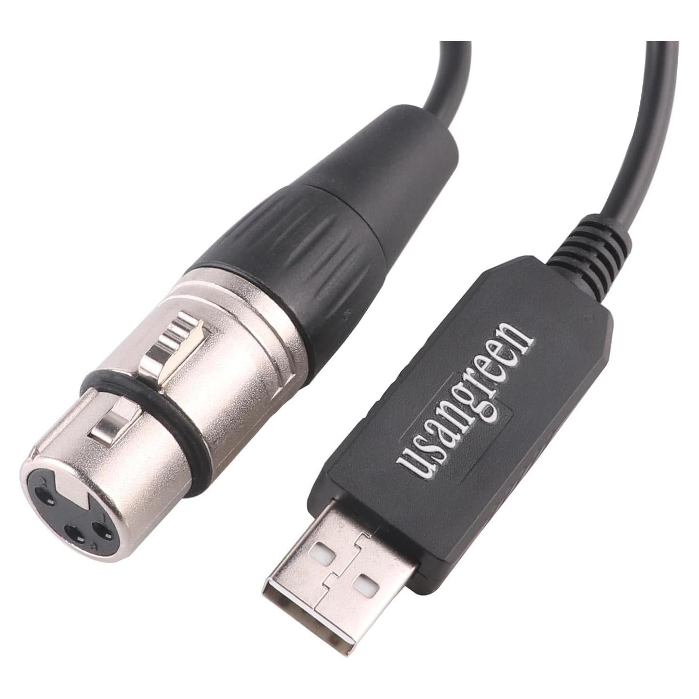 Adaptador USB a DMX RS485 Usangreen 0.97m XLR 3P