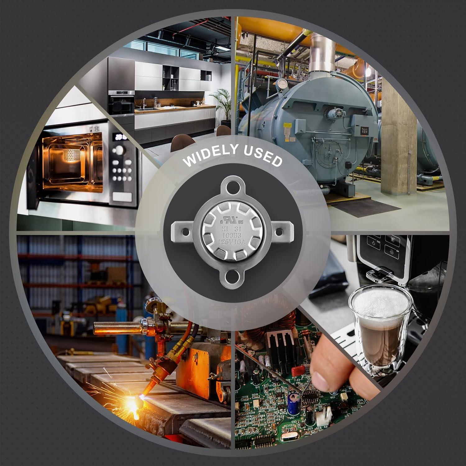 Interruptor Termostático KSD301 Awozkcd 125V 16A 2 Pcs