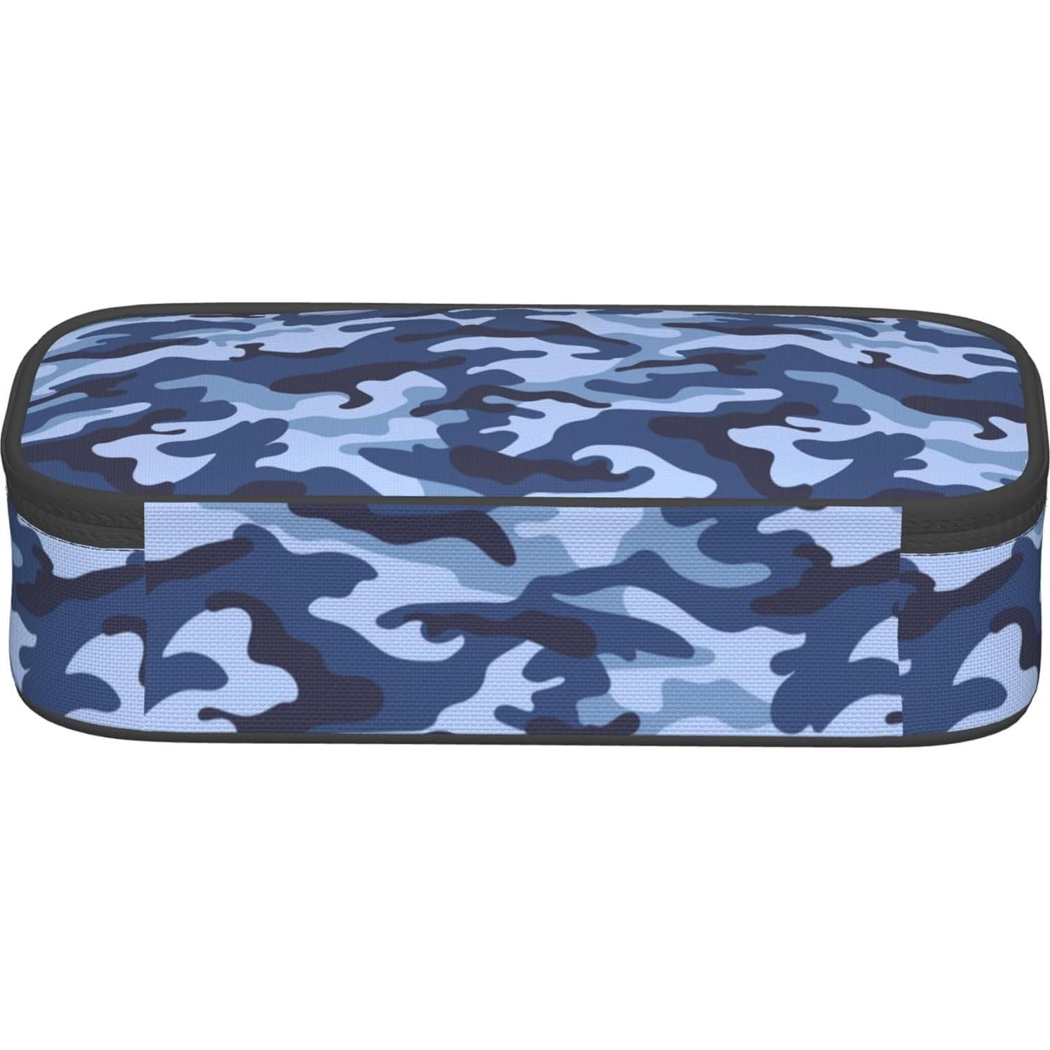 Estuche de Lápices Camo Azul YIJIUWKIS 21x9.5x5 cm