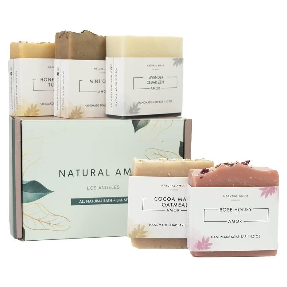 Juego de Jabones Naturales Natural Amor 5 Piezas 121.9g