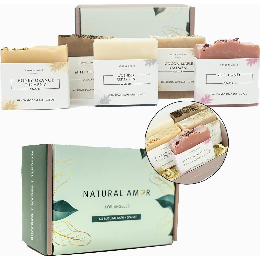 Juego de Jabones Naturales Natural Amor 5 Piezas 121.9g