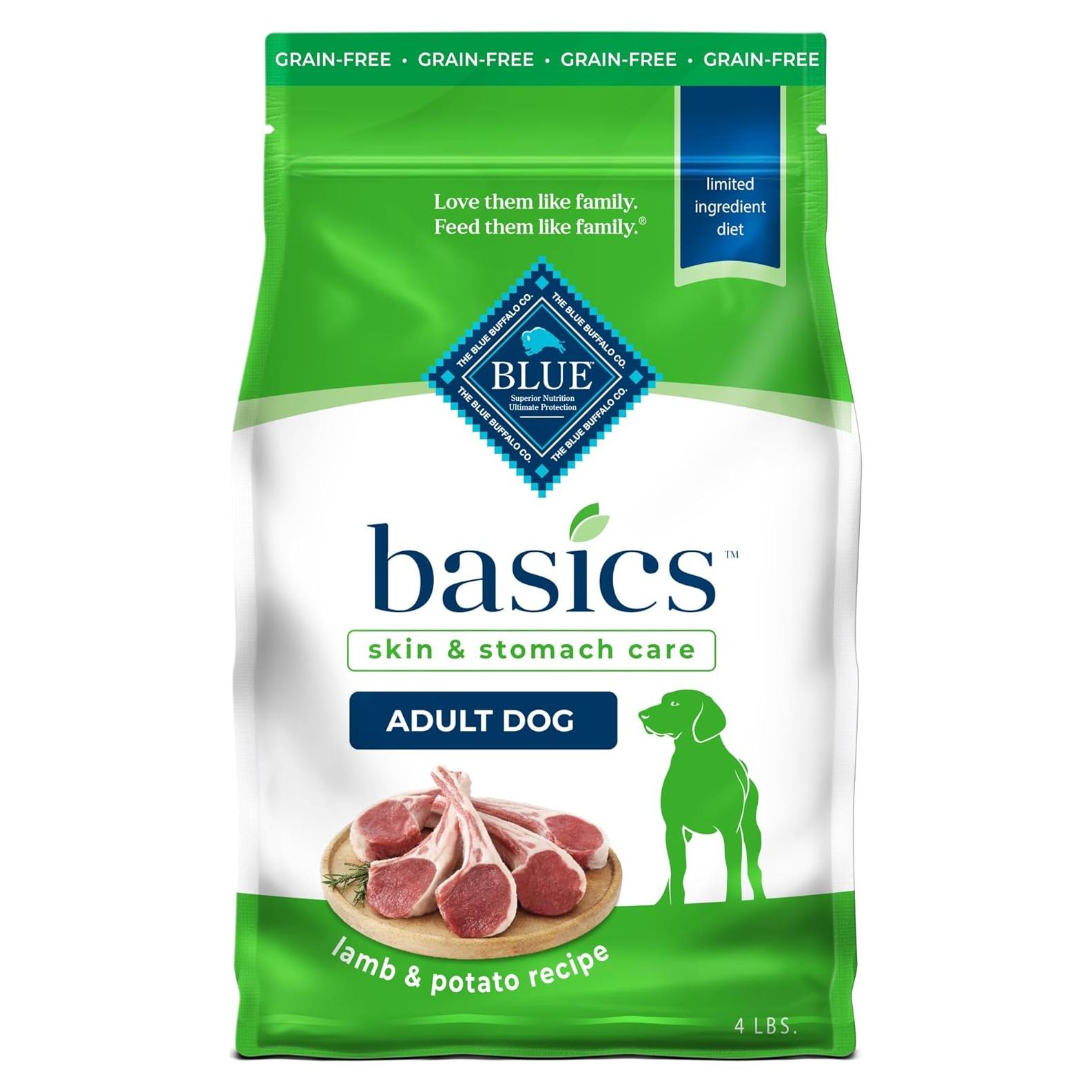 Comida Seca para Perros Blue Buffalo Basics 1.81 kg Cordero y Papa