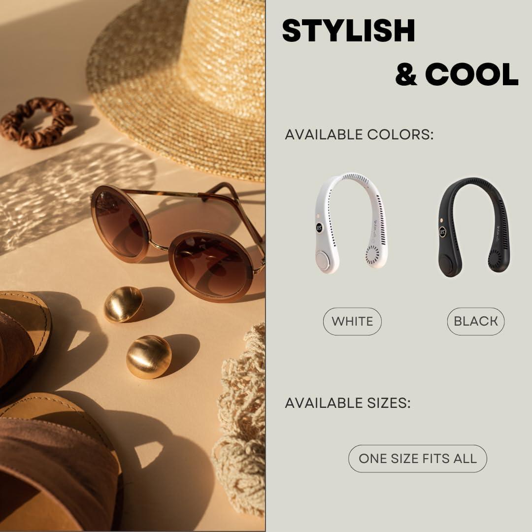 Ventilador de Cuello AireLux BZK 5 Velocidades Recargable USB