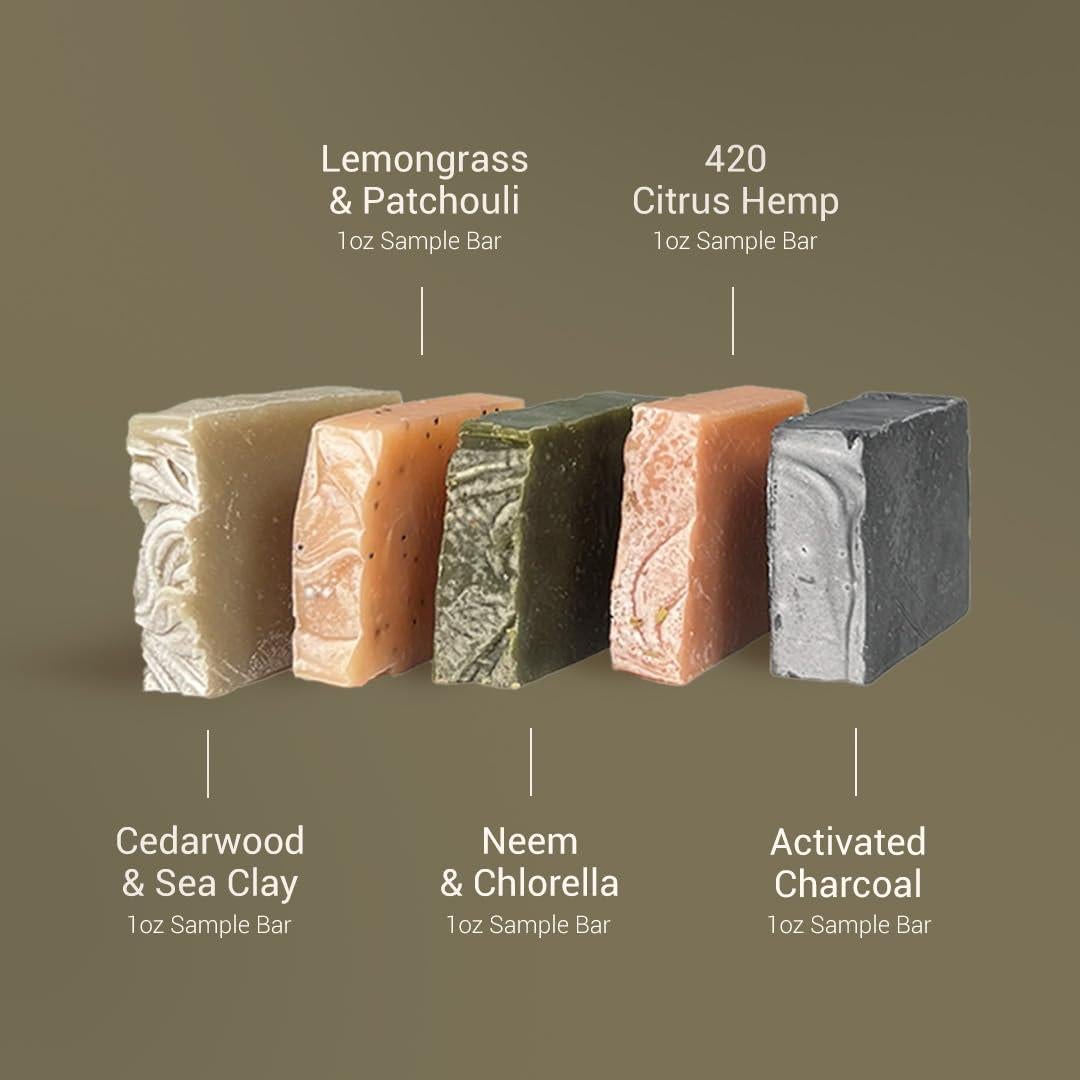 Paquete de 5 Jabones Herb'N Eden para Hombres 28g Cada Uno