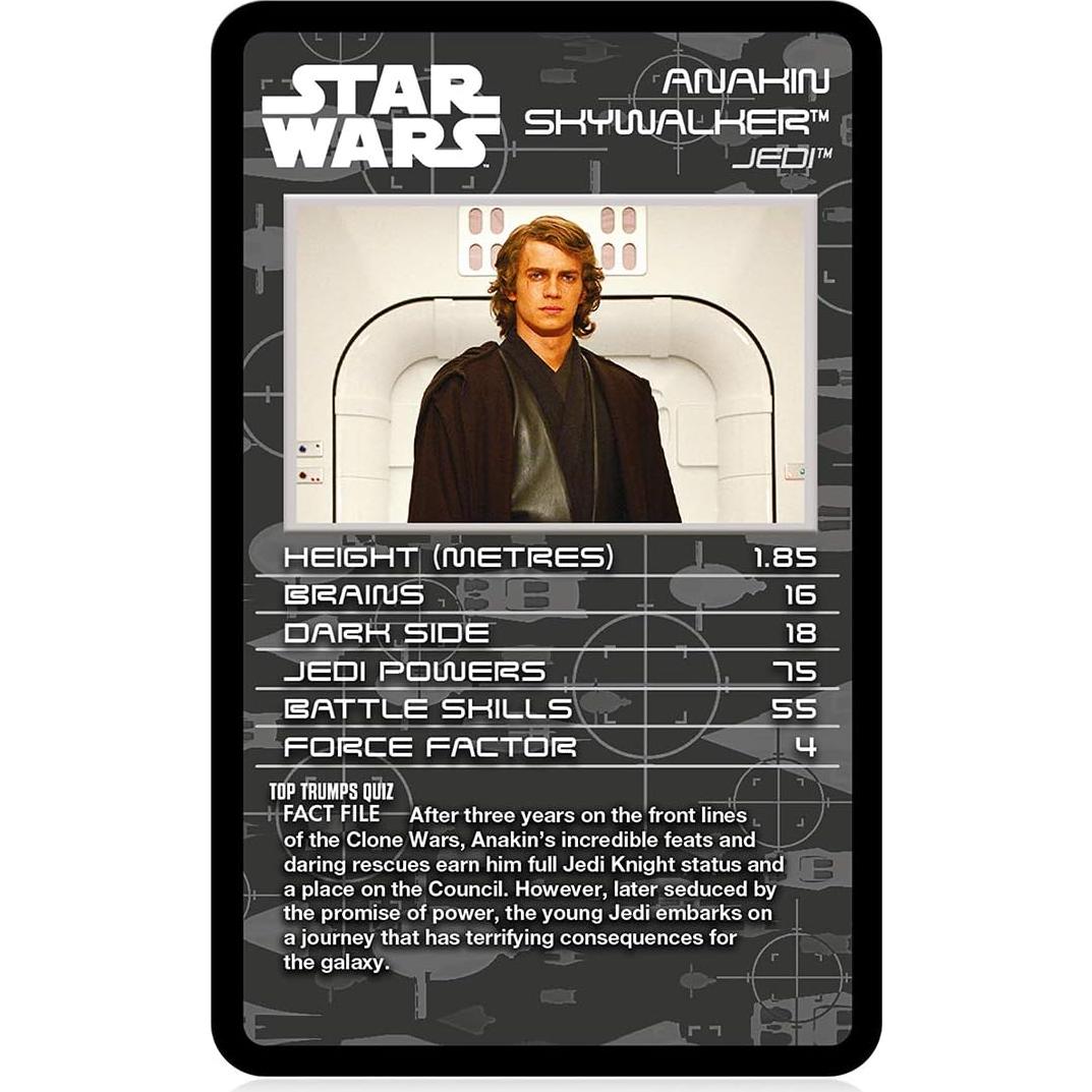 Juego de Cartas Top Trumps Star Wars Episodios 1-3