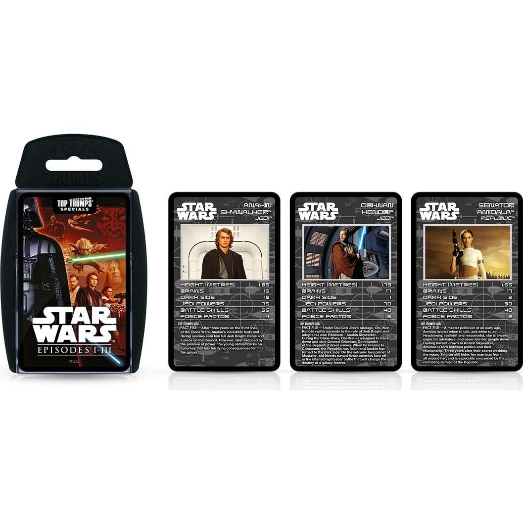 Juego de Cartas Top Trumps Star Wars Episodios 1-3