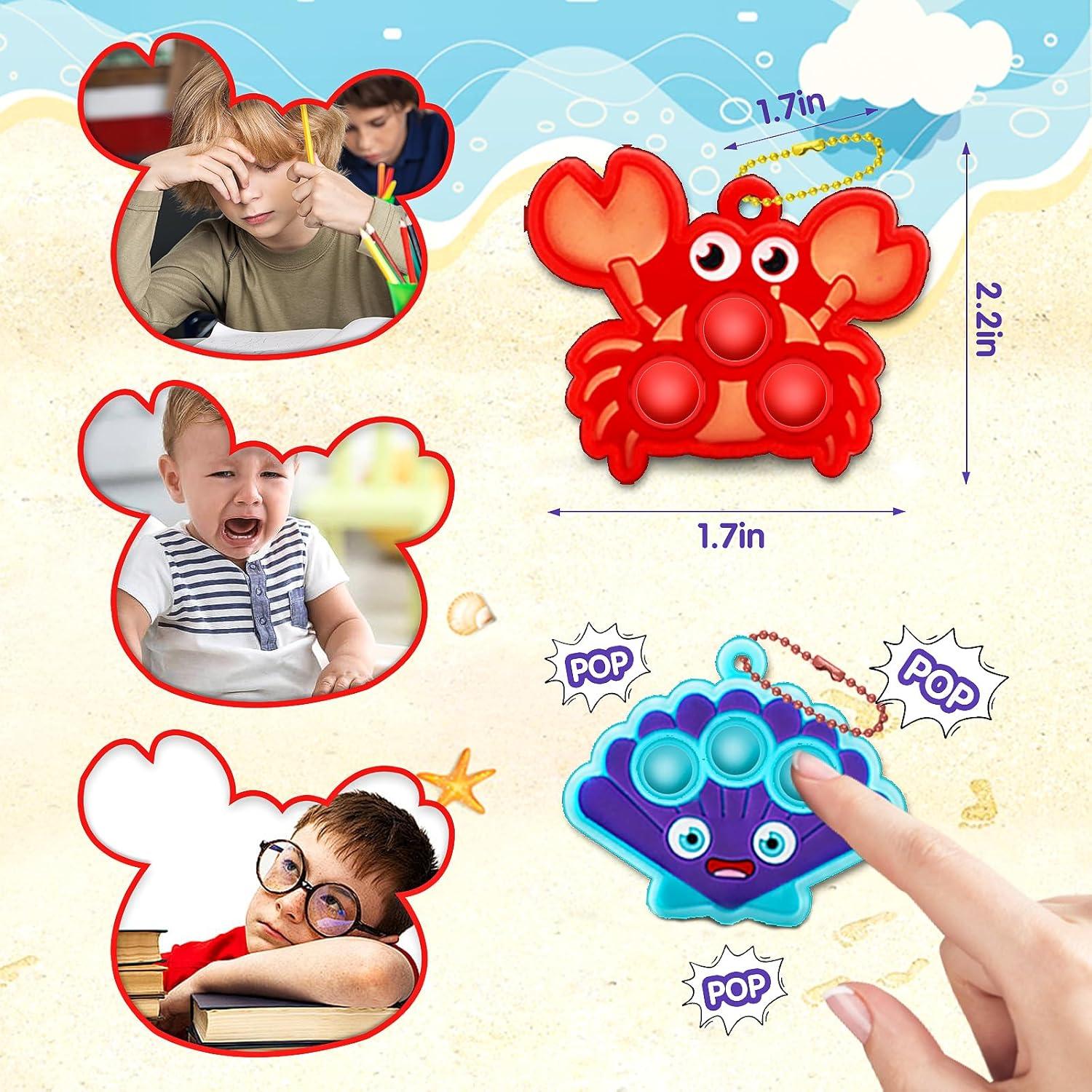 Juguetes Sensoriales Antiestrés Animales Marinos 16PCS Kiss Monkey