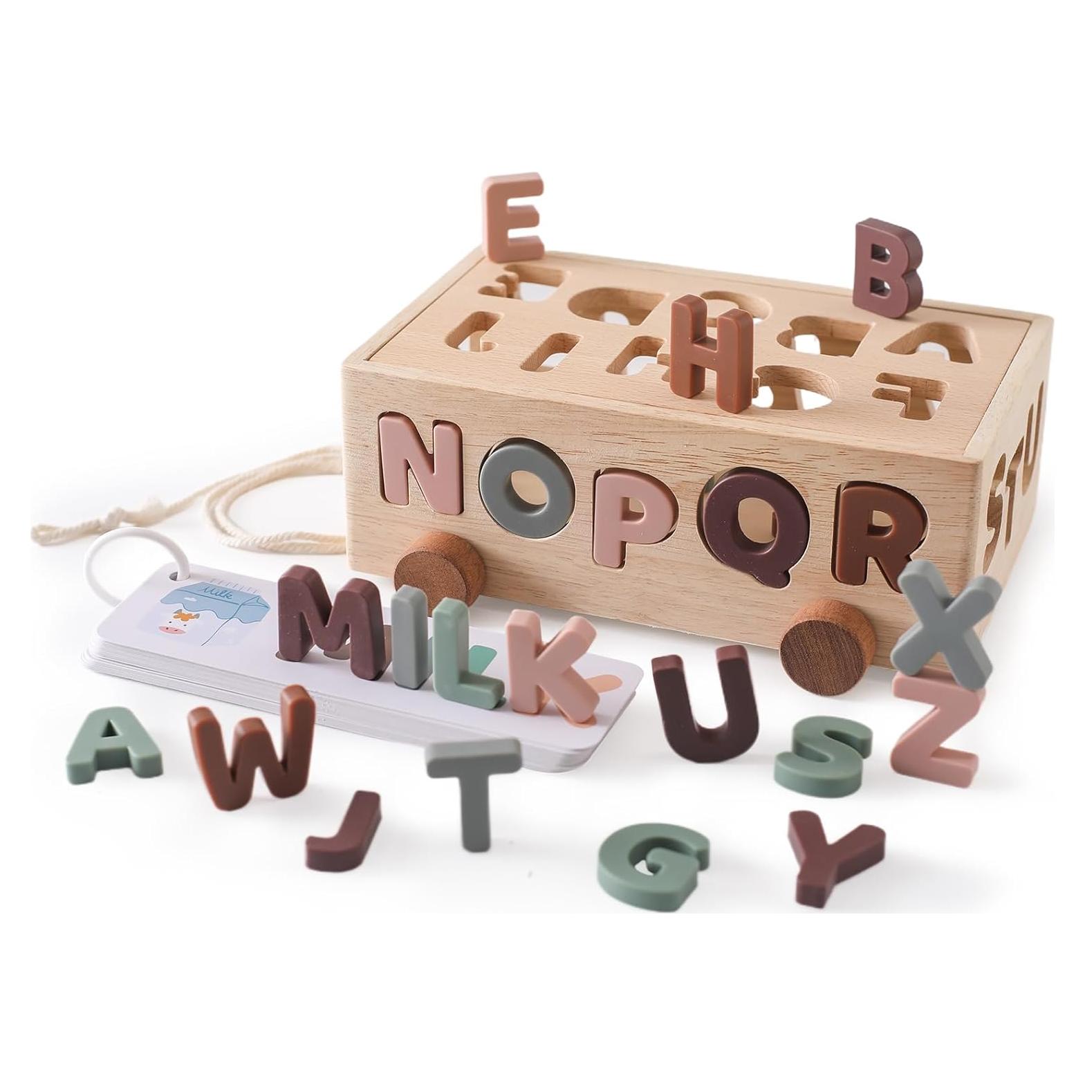 Juguete Clasificador Montessori Samonyed Alfabeto Silicona