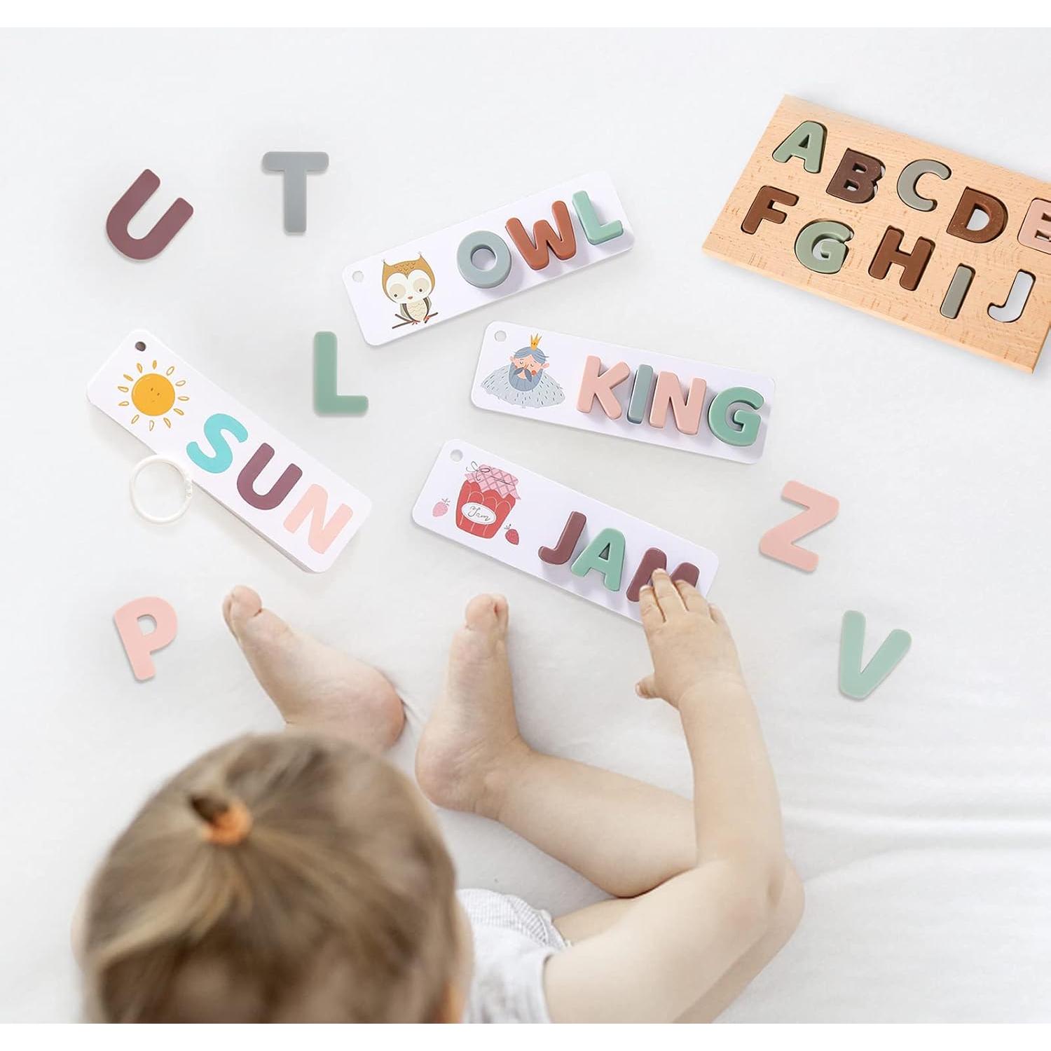 Juguete Clasificador Montessori Samonyed Alfabeto Silicona