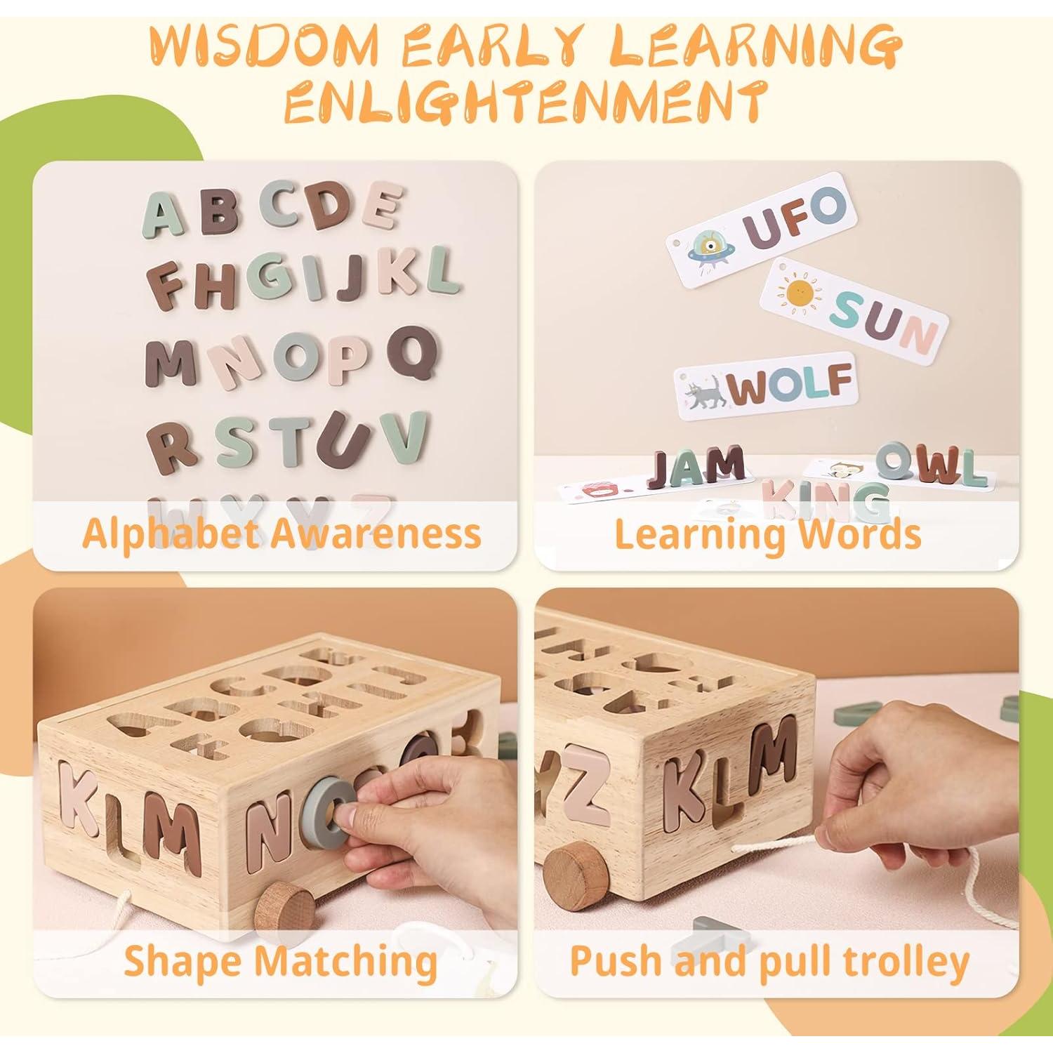 Juguete Clasificador Montessori Samonyed Alfabeto Silicona