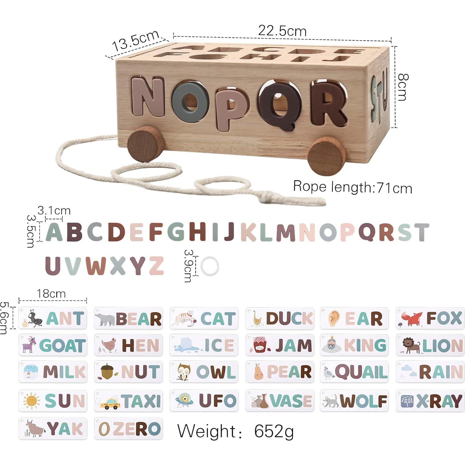 Juguete Clasificador Montessori Samonyed Alfabeto Silicona