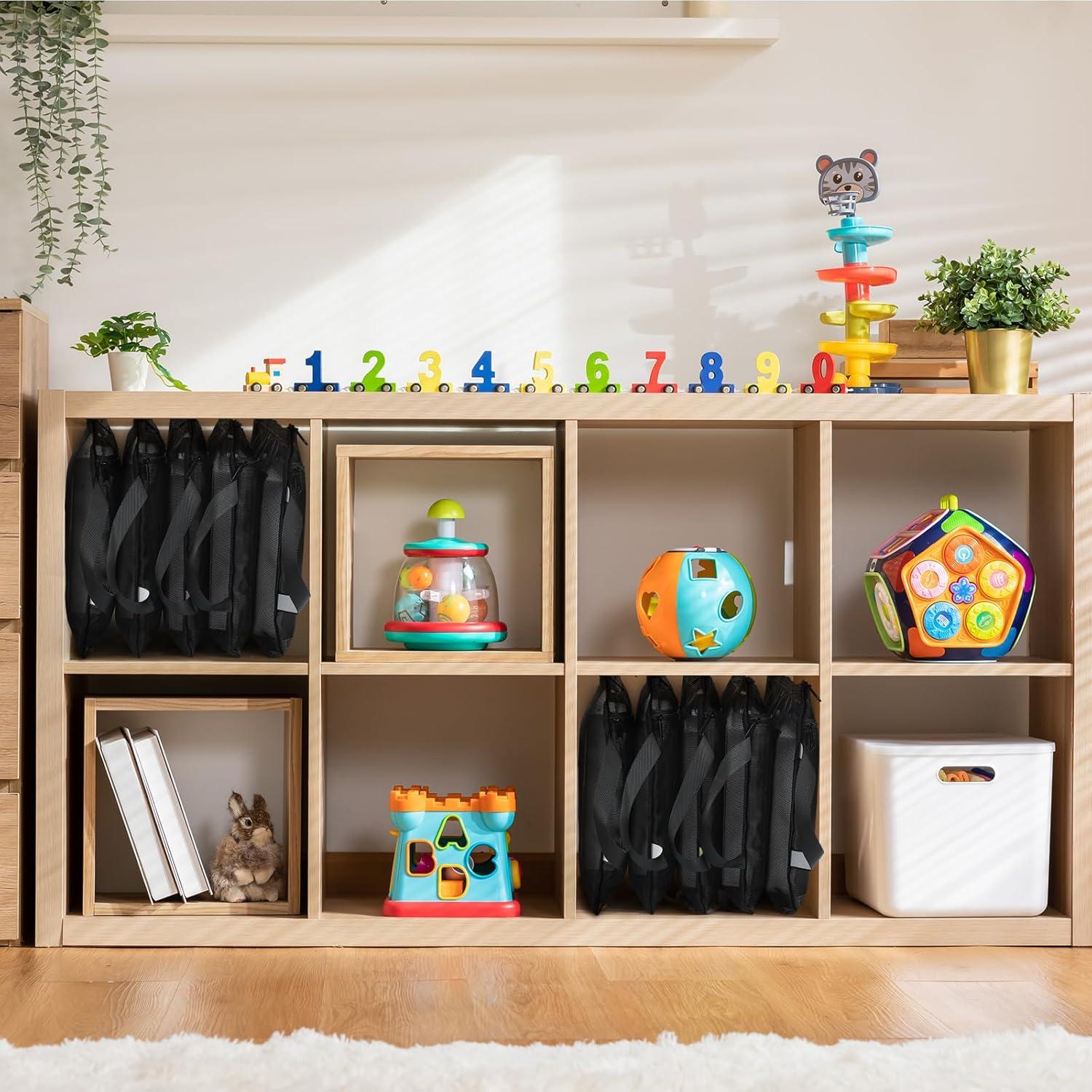 12 Bolsas de Cremallera de Malla Kolldenn 35x25cm Negro