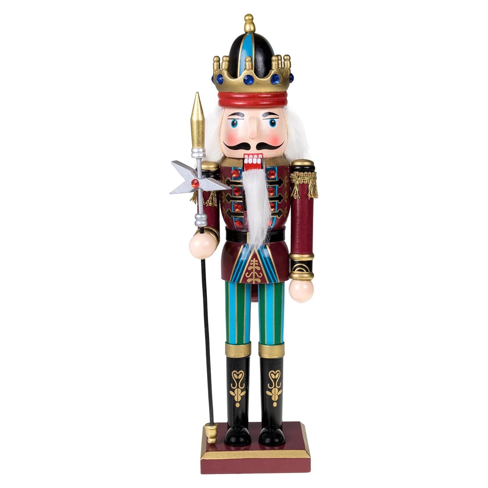 Cascanueces de Madera Rey Azul 30.48 cm Clever Creations