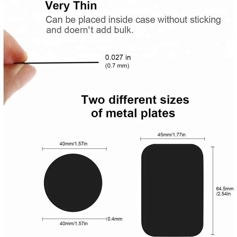 Juego de Placas Metálicas 16 Pack para Soportes de Teléfono