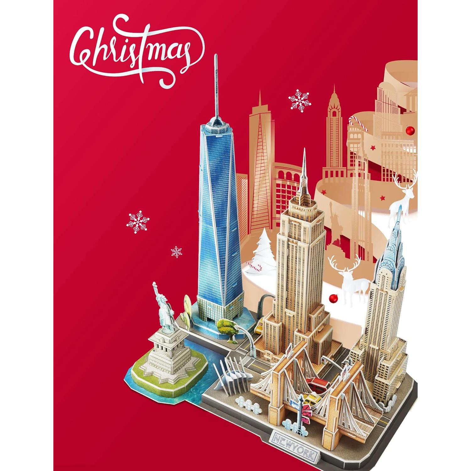 Rompecabezas 3D CubicFun Nueva York para Niños +8 Años